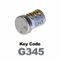 Global Replacement Lock Cylinder, For Master Key Applications, For use in Locks with Key Code G345 KC-SM-NK-345